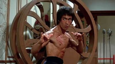 Bruce lee in Enter the Dragon